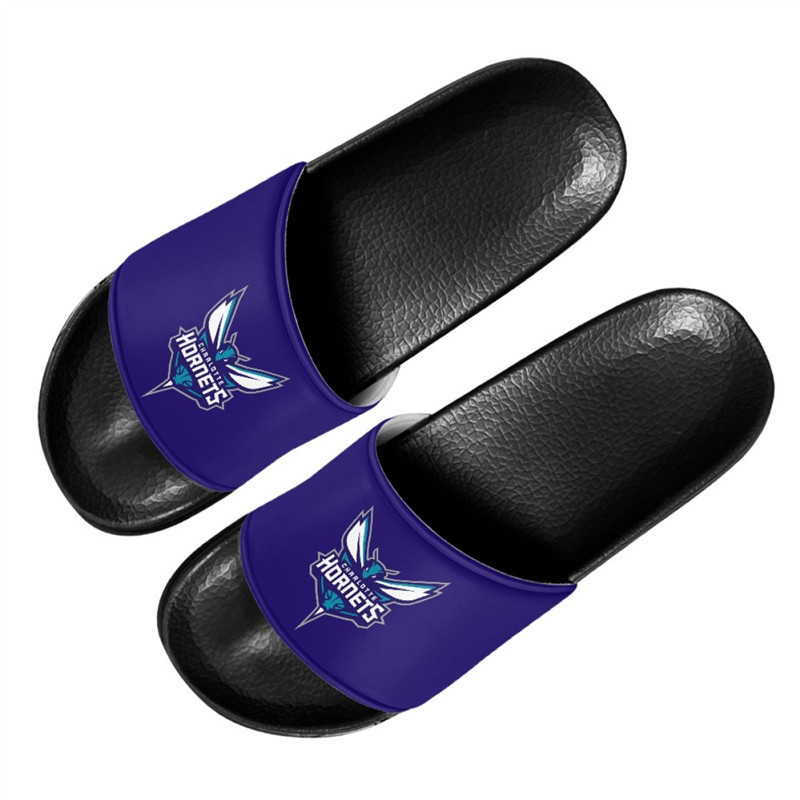 Men's Charlotte Hornets Flip Flops 002